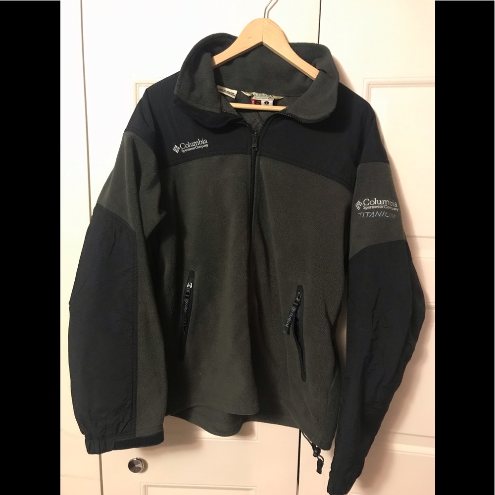 Men’s Large Vintage 90s Columbia Titanium Fleece Jacket